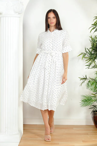 Shirt Dress With Waist Belt