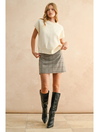 Short Sleeve Sweater Top