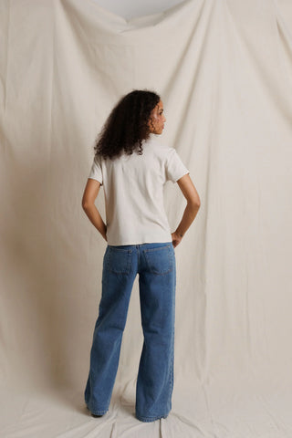 T234 - lisa - recycle cotton slim crew tee - FA26