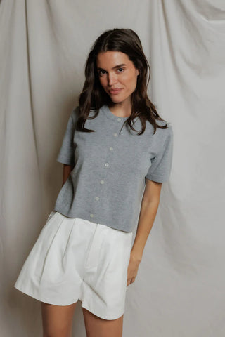 Maude Cotton Short Sleeve Cardigan
