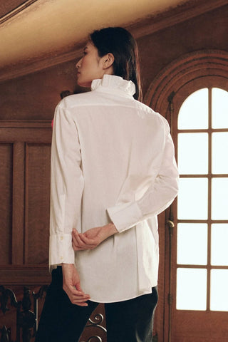 THE RUFFLE NECK SHIRT