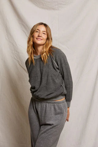 Ziggy-Inside Out Shrunken Crewneck Sweater